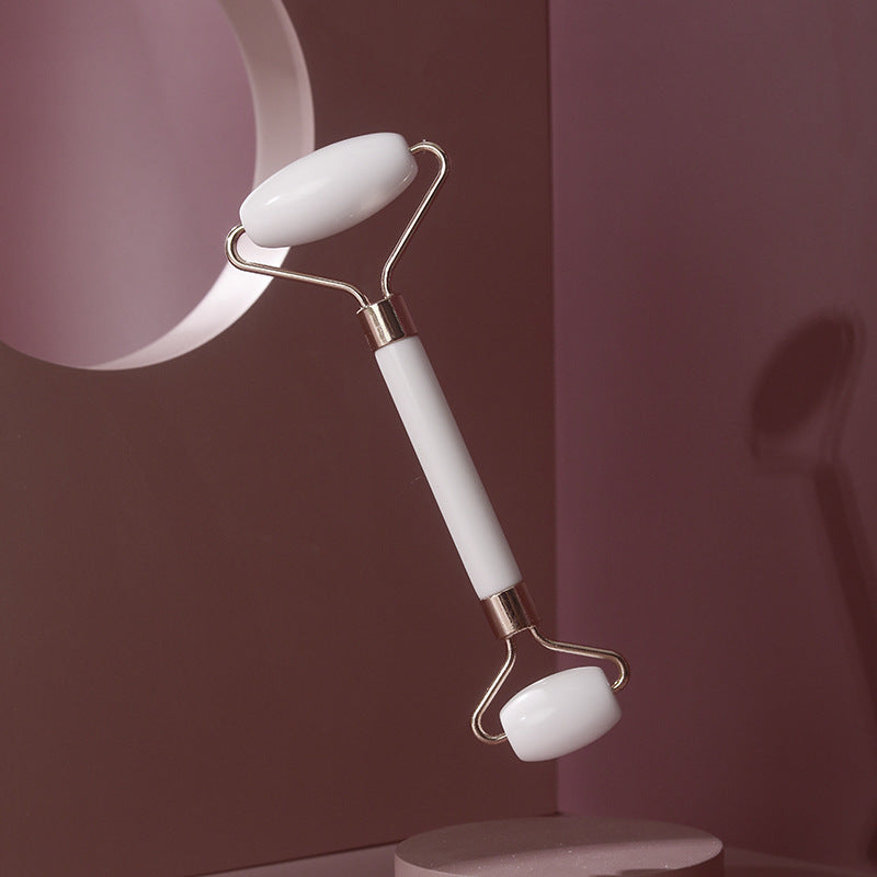 Rose Quartz Facial Roller & Gua Sha Set  Natural Stone Face Massager for Skin Glow, Lifting, Anti-Aging & Relaxation