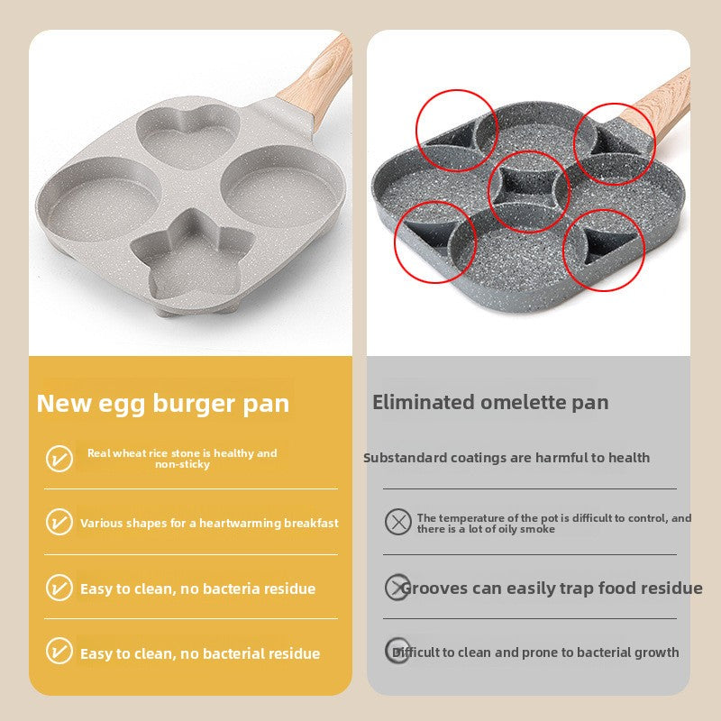Non-stick Four-hole Egg Frying Pan