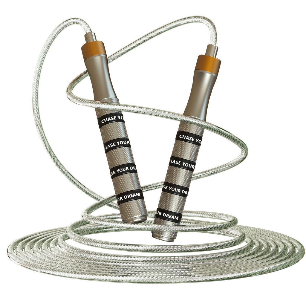 Colorful ring snap skipping rope