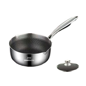 Stainless steel flat-bottomed Japanese-style pan