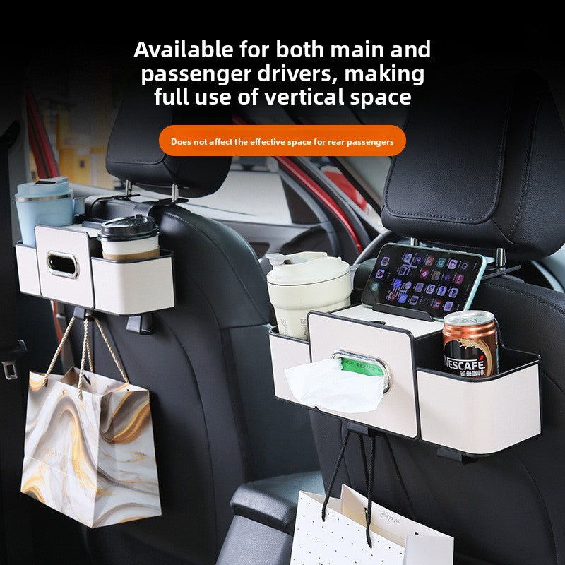 Car Seat Back Organizer – Multifunctional Storage & Cup Holder