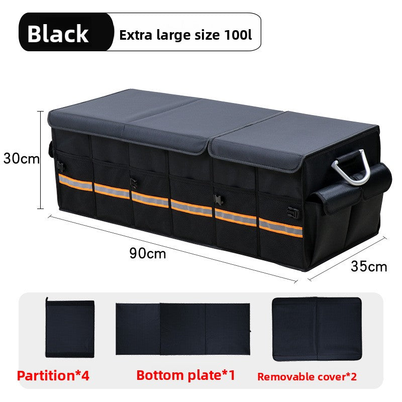 Folding Car Trunk Storage Box – Dual Color Organizer