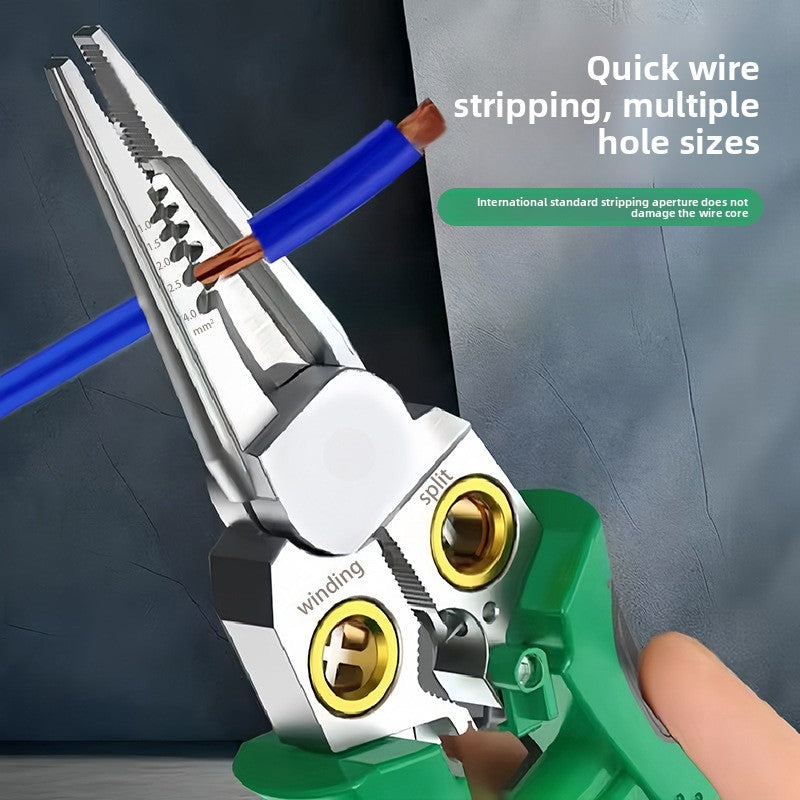 Stainless Steel 8-in-1 Multifunctional Wire Stripper Pliers