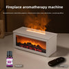 Flame Aromatherapy Diffuser  Colorful Flame Humidifier with Essential Oil, LED Fireplace Effect & Remote Control