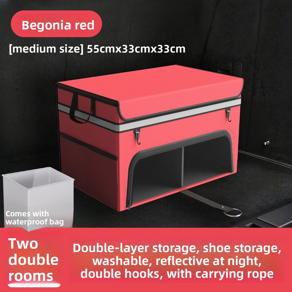 Car Trunk Folding Storage Box – Dual Color Organizer