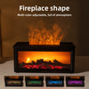Flame Aromatherapy Diffuser  Colorful Flame Humidifier with Essential Oil, LED Fireplace Effect & Remote Control
