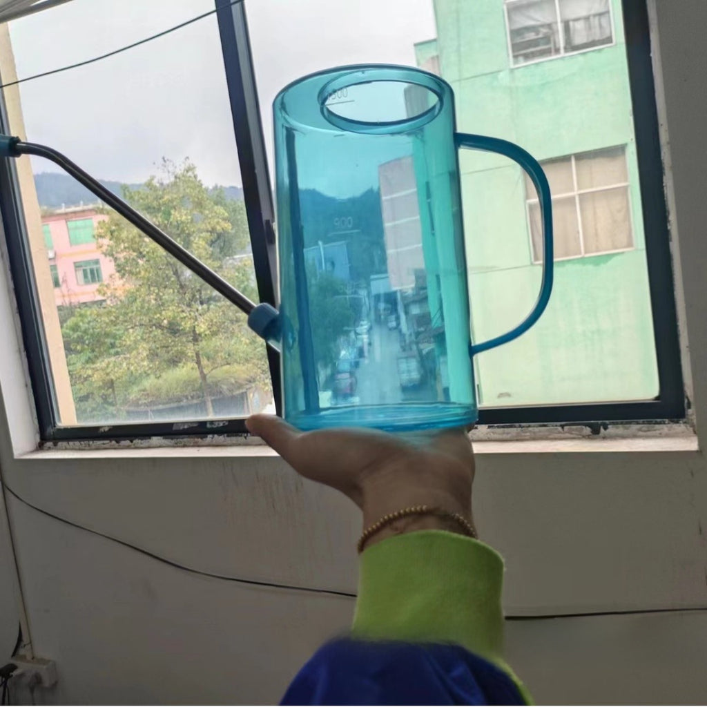 Stainless steel long-spout watering can