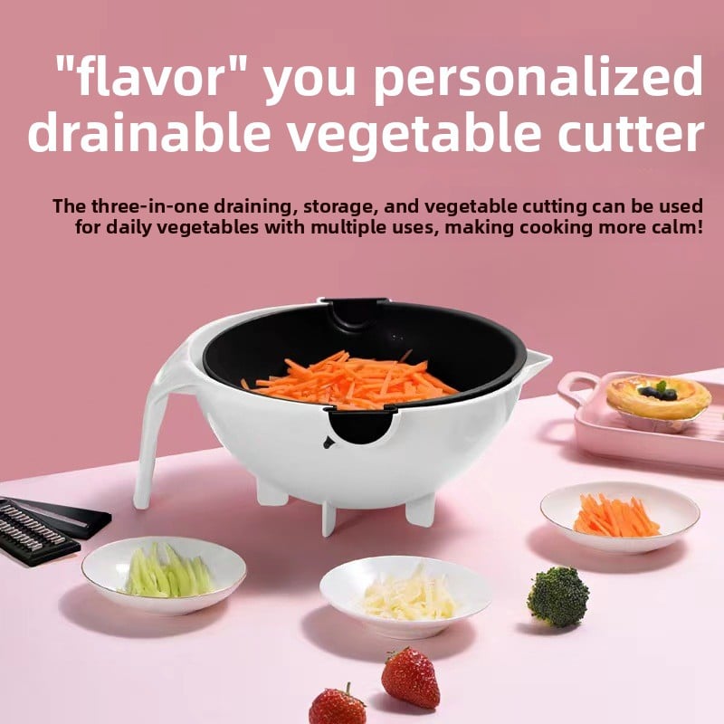 Stainless Steel Hand Guard Vegetable Cutter with Grater and Slicer