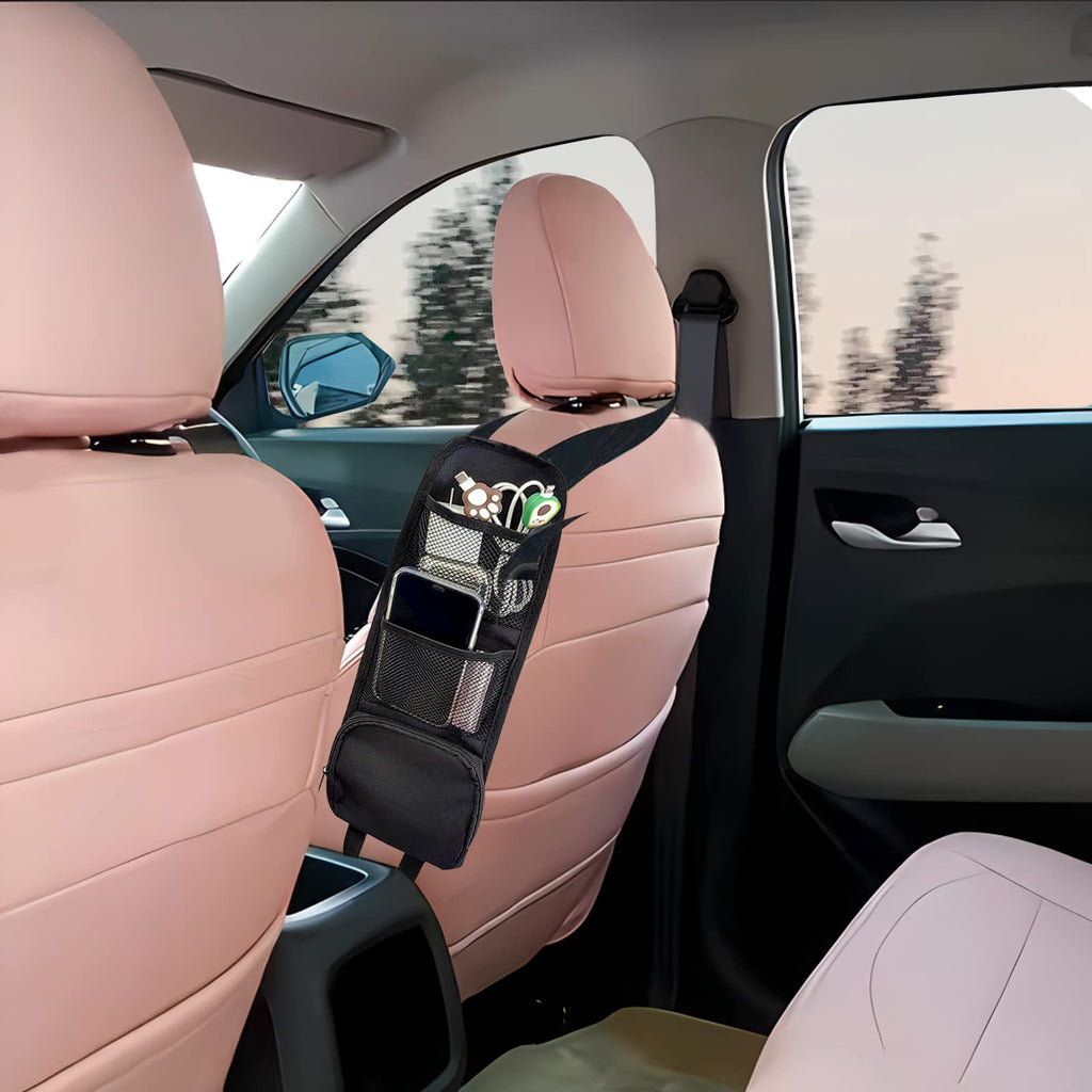 Hanging Car Storage Bag – Seat Organizer with Pockets