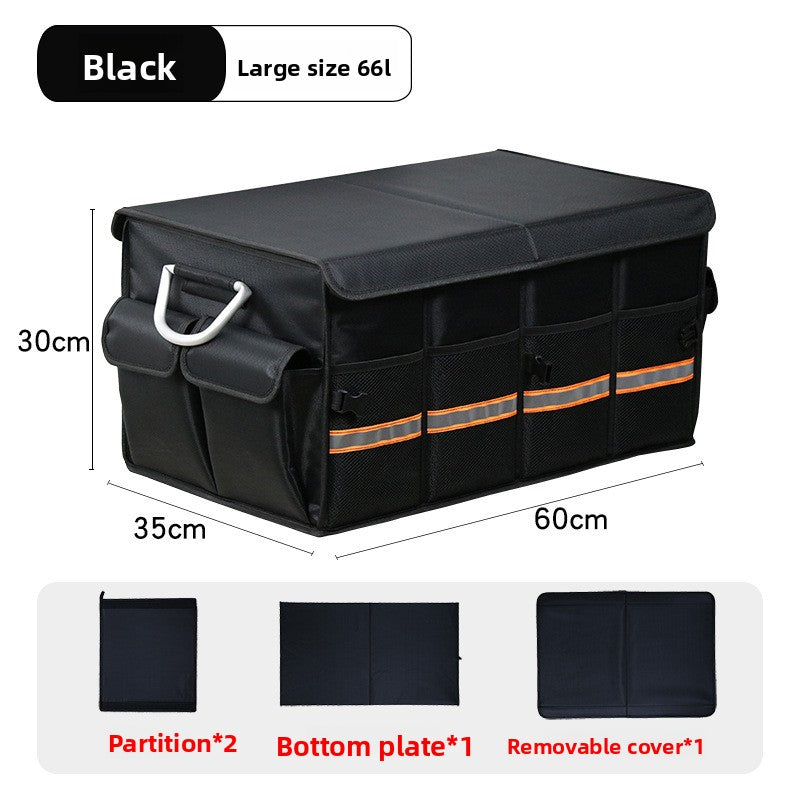 Folding Car Trunk Storage Box – Dual Color Organizer