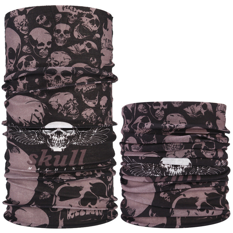 Multifunctional Skull Pattern Headband