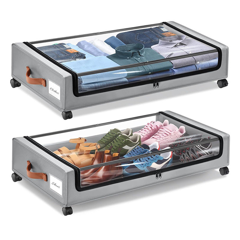 Square under-bed storage rack