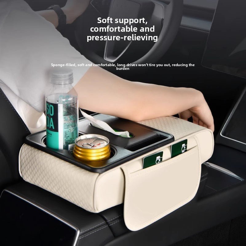 Car Armrest Box with Storage & Comfort Pad - Goods Vault
