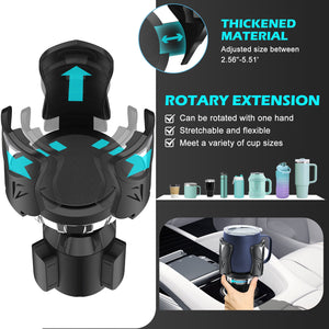 Car Cup Holder Extender – Adjustable Universal Fit - Goods Vault