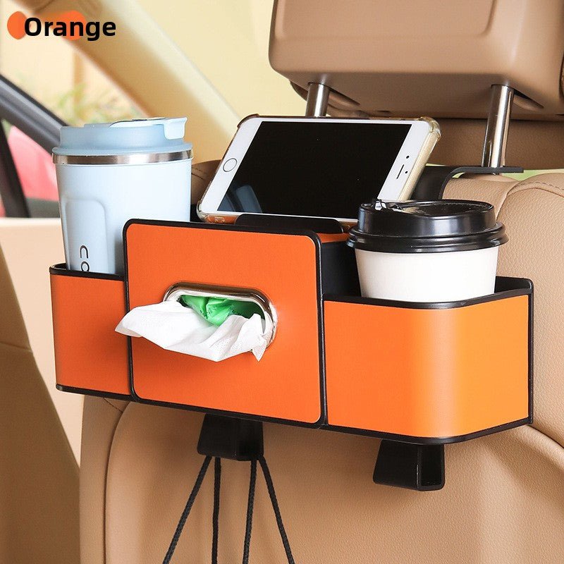 Car Seat Back Organizer – Multifunctional Storage & Cup Holder - Goods Vault