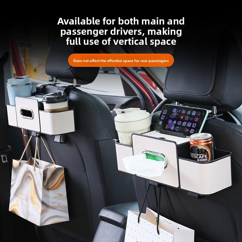 Car Seat Back Organizer – Multifunctional Storage & Cup Holder - Goods Vault