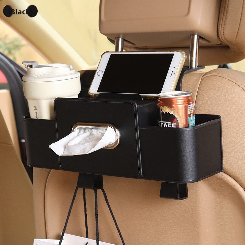 Car Seat Back Organizer – Multifunctional Storage & Cup Holder - Goods Vault