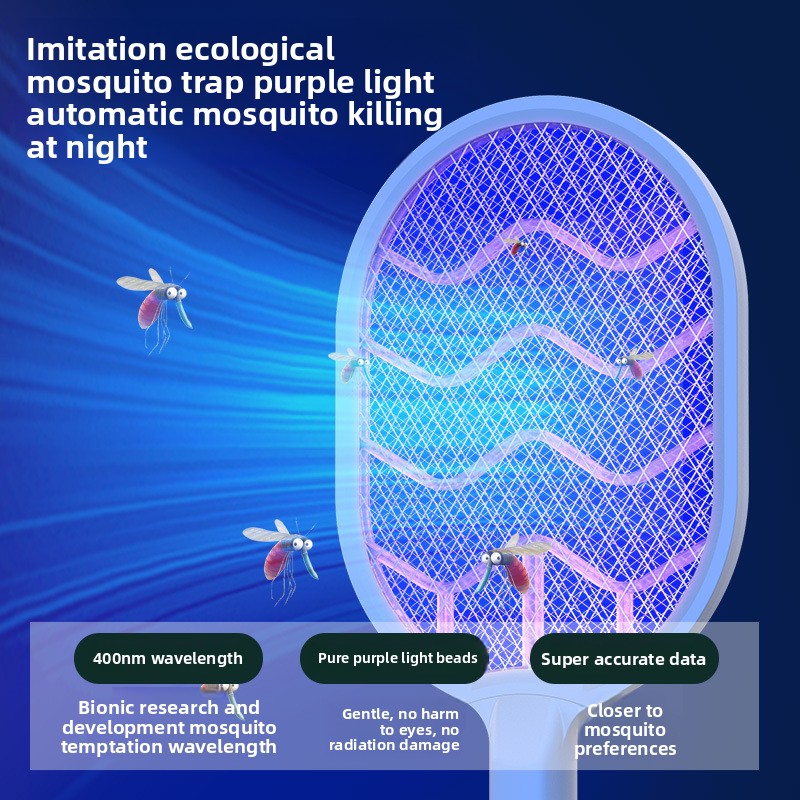 Mosquito-killing lamp two-in-one electric mosquito swatter