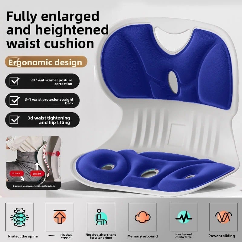 Lumbar support and correction cushion