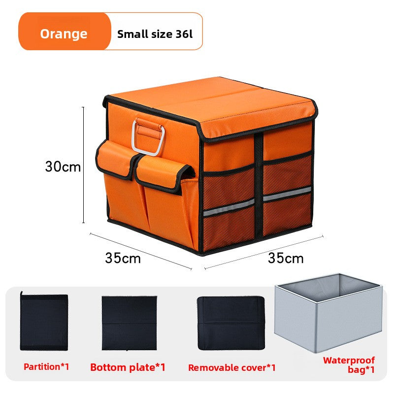 Folding Car Trunk Storage Box – Dual Color Organizer