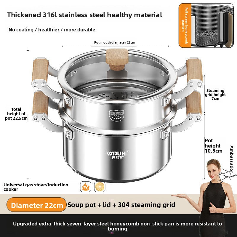 stainless steel pot