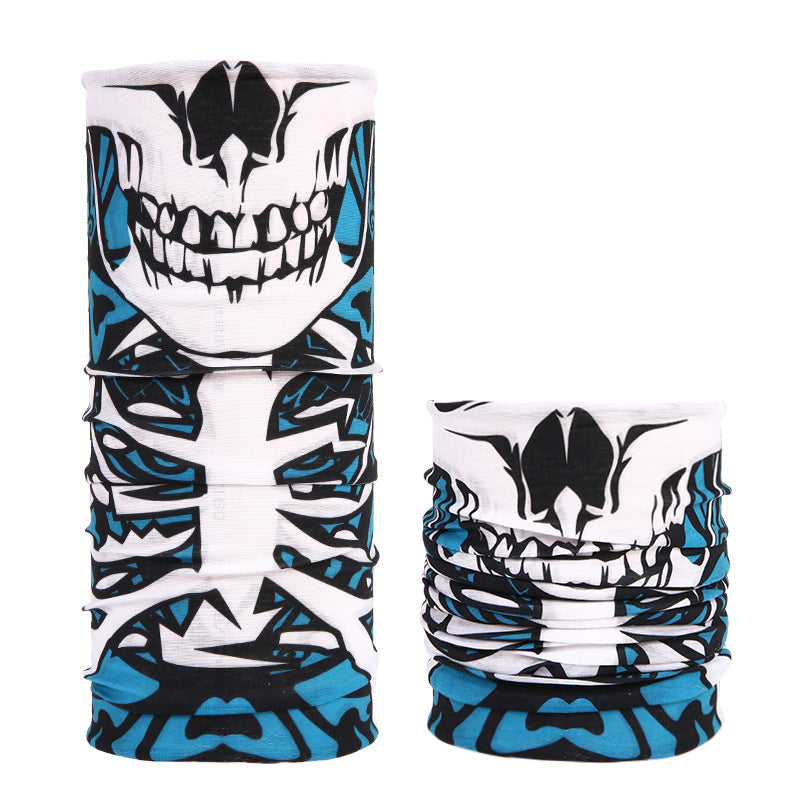 Multifunctional Skull Pattern Headband