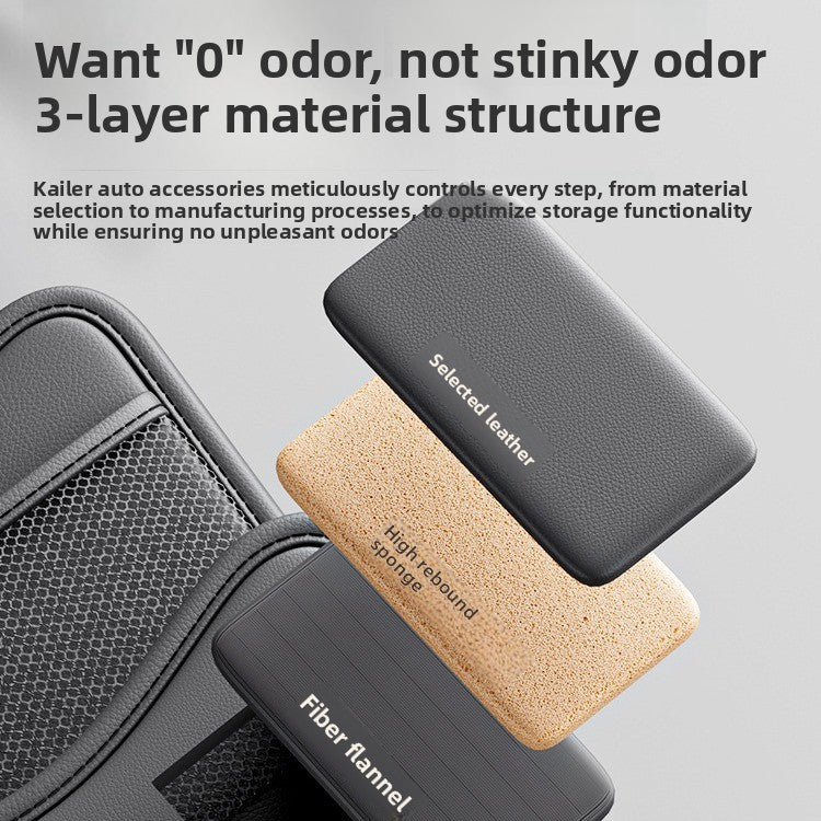 Car Seat Back Organizer with Storage & Handle