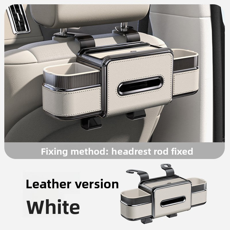 Car Storage Organizer with Tissue & Cup Holder