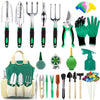 Complete Gardening Tool Set  Heavy-Duty Garden Kit with Gloves, Pruners, Trowels, Forks & Apron for Home & Outdoor Planting