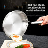 Stainless Steel Frying Pan Triple-Layer Non-Stick Induction Compatible