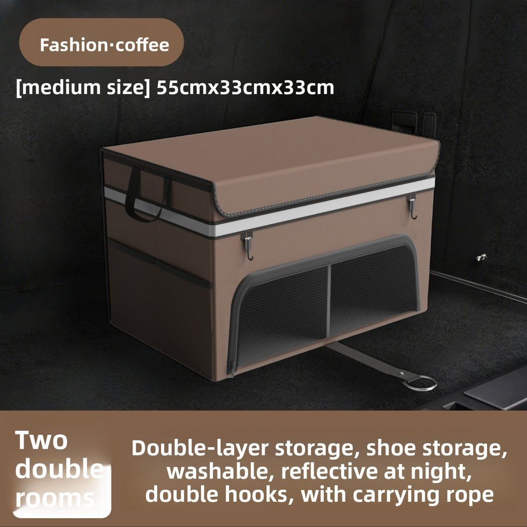 Car Trunk Folding Storage Box – Dual Color Organizer