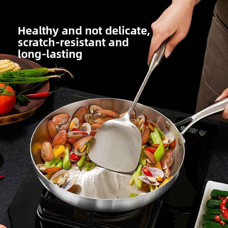 Stainless Steel Frying Pan Triple-Layer Non-Stick Induction Compatible
