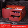 Leather Car Storage Box for Trunk Organizer