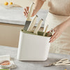 Universal Knife Storage Block  Knife Organizer with Drainage, Ventilation & Large Capacity for Kitchen Countertop