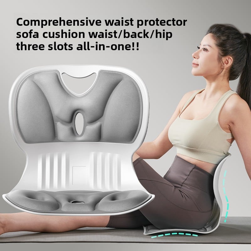 Lumbar support and correction cushion