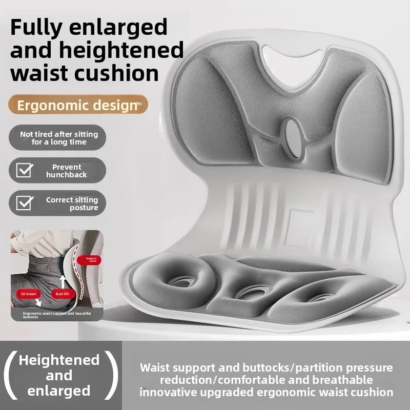Lumbar support and correction cushion