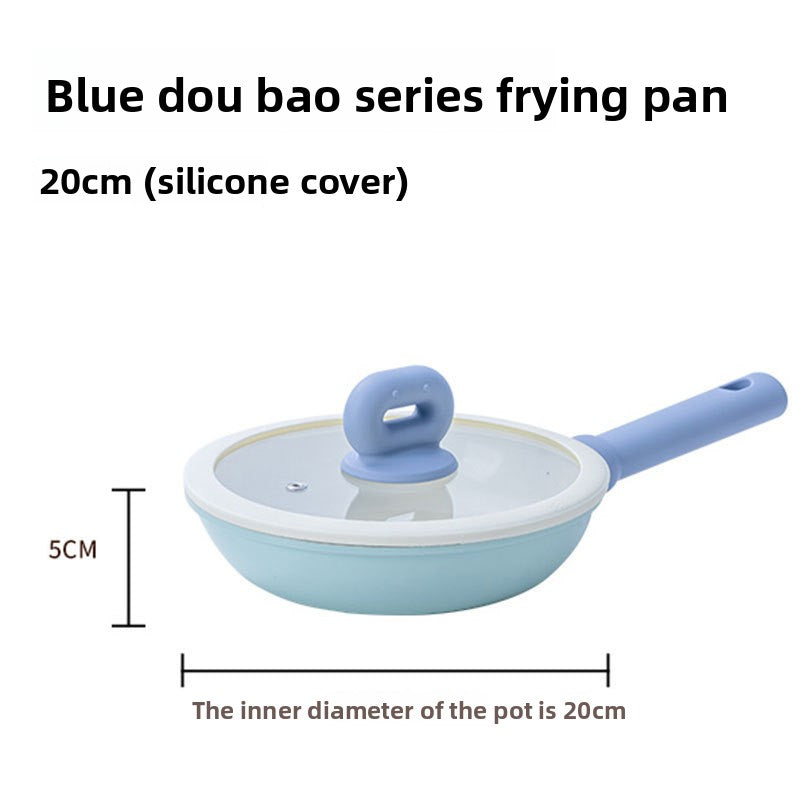 Flat Frying Pan, Stir-Fry Pan, Suitable for All Cooktops