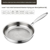 316 Stainless Steel Frying Pan with Foldable Handle