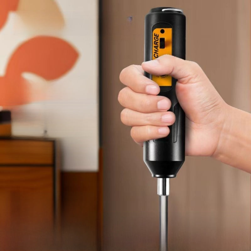 Electric screwdriver for household door lock installation