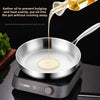 316 Stainless Steel Frying Pan with Foldable Handle