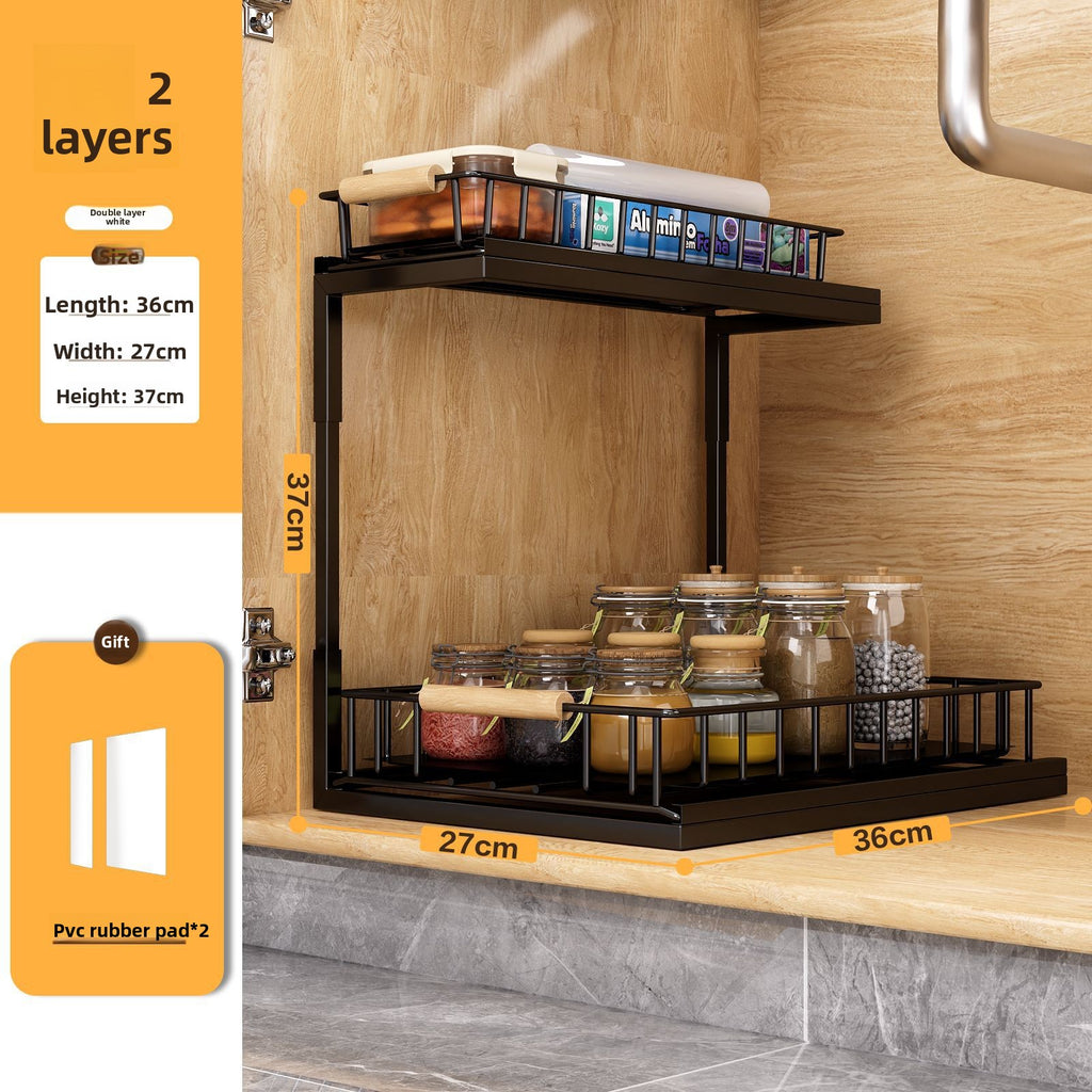 Double Layer Under Sink Storage Basket