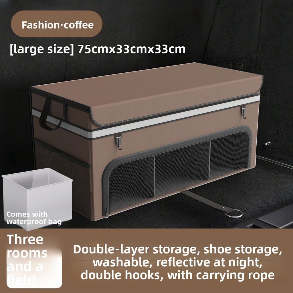 Car Trunk Folding Storage Box – Dual Color Organizer
