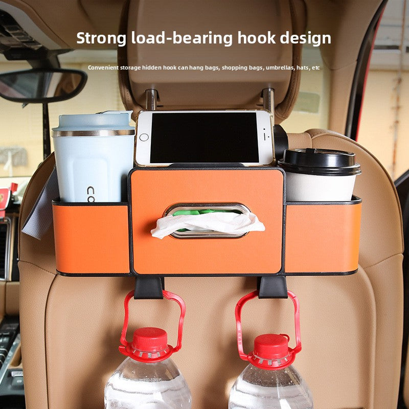 Car Seat Back Organizer – Multifunctional Storage & Cup Holder