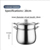 Extra-thick stainless steel soup pot