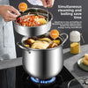 Extra-thick stainless steel soup pot