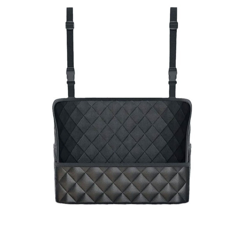 Car Storage Bag with Dual Pockets & Seat Back Mount