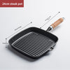 Uncoated Non-stick Household Striped  Frying Steak Special Pan Pan