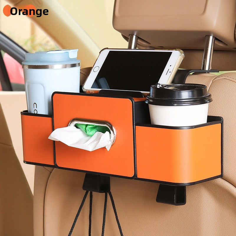 Car Seat Back Organizer – Multifunctional Storage & Cup Holder