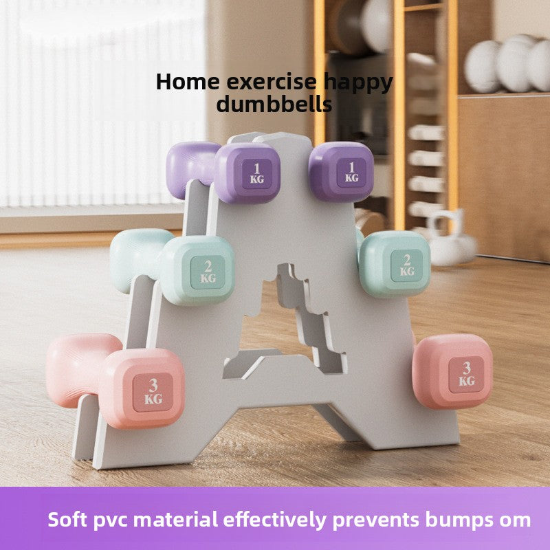PVC Dumbbells for Women and Beginners, Home Fitness Equipment